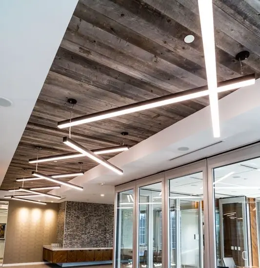 linear light in a modern indoor setting