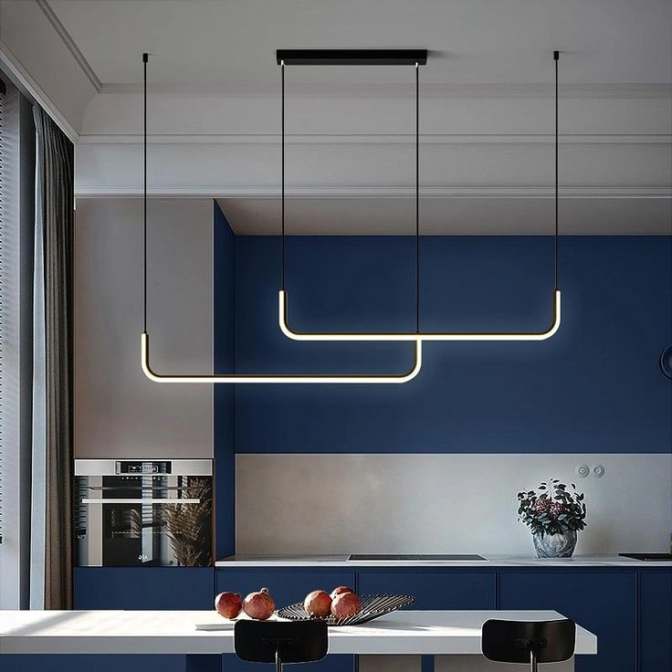 modern indoor lighting in kitchen